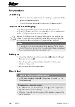 Предварительный просмотр 9 страницы Bellarom 277057 Operating Instructions Manual