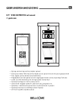 Предварительный просмотр 69 страницы Bellcome advanced 2 families User Manual