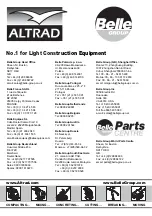 Preview for 38 page of Belle Group Altrad Easy Screed Pro Operator'S Manual