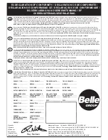 Preview for 2 page of Belle Group BHB Breakers Operator'S Manual