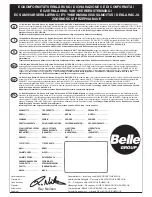 Preview for 3 page of Belle Group BHB Breakers Operator'S Manual