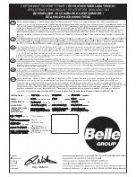 Preview for 4 page of Belle Group BMD 300 Operator'S Manual