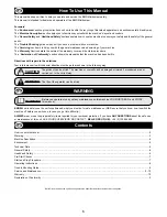 Preview for 3 page of Belle Group BMD 3000 Operator'S Manual