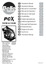 Предварительный просмотр 1 страницы Belle Group PCX 12/36 Operator'S Manual