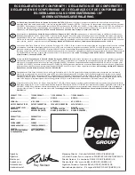 Preview for 2 page of Belle Group Premier XT Operator'S Manual