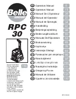 Предварительный просмотр 1 страницы Belle Group RPC 30/40 Operator'S Manual