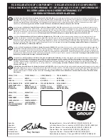 Preview for 2 page of Belle Group SF460 Operator'S Manual