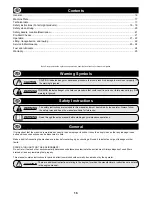 Preview for 3 page of Belle Group SF460 Operator'S Manual