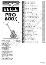 Preview for 1 page of Belle 600X Operator'S Manual