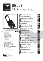 Belle BELLE PCX 16/45 Operator'S Manual предпросмотр