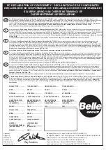 Preview for 2 page of Belle SF 460 Operator'S Manual