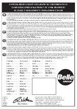 Preview for 5 page of Belle SF 460 Operator'S Manual