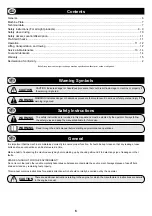 Preview for 6 page of Belle SF 460 Operator'S Manual