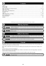 Preview for 16 page of Belle SF 460 Operator'S Manual