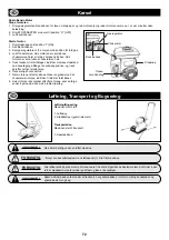 Preview for 72 page of Belle SF 460 Operator'S Manual