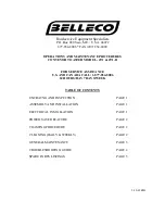 Belleco JT1 Operation And Maintenance Manual preview