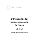 Предварительный просмотр 1 страницы BELLEDS Q Station Quick Installation Manual