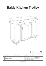 Preview for 1 page of Belleze Baldy Kitchen Trolley 014-HG-40901 Assembly Instructions Manual