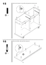 Preview for 16 page of Belleze Baldy Kitchen Trolley 014-HG-40901 Assembly Instructions Manual