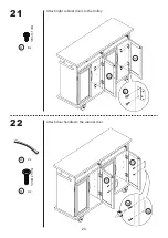 Preview for 20 page of Belleze Baldy Kitchen Trolley 014-HG-40901 Assembly Instructions Manual