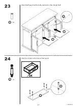 Preview for 21 page of Belleze Baldy Kitchen Trolley 014-HG-40901 Assembly Instructions Manual