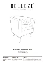 Preview for 1 page of Belleze Berlinda Accent 014-HG-31945 Assembly Instructions Manual