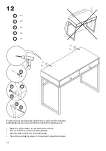 Preview for 12 page of Belleze Bronte 014-HG-40702 Assembly Instructions Manual