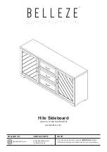 Belleze Hilo Sideboard 014-HG-41002-SB Assembly Instructions Manual предпросмотр