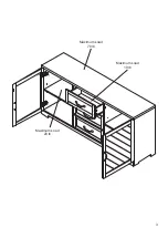 Предварительный просмотр 3 страницы Belleze Hilo Sideboard 014-HG-41002-SB Assembly Instructions Manual