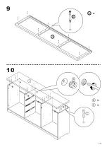 Предварительный просмотр 13 страницы Belleze Hilo Sideboard 014-HG-41002-SB Assembly Instructions Manual