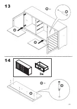 Предварительный просмотр 15 страницы Belleze Hilo Sideboard 014-HG-41002-SB Assembly Instructions Manual