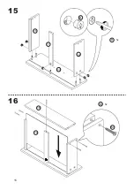 Предварительный просмотр 16 страницы Belleze Hilo Sideboard 014-HG-41002-SB Assembly Instructions Manual