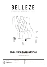 Preview for 1 page of Belleze Hyde Tufted 014-HG-30322 Manual