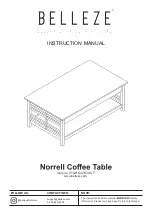 Preview for 1 page of Belleze Norrel 014-HG-41830-CT Instruction Manual