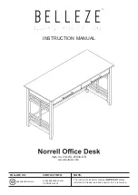 Belleze Norrell 014-HG-41830-OD Instruction Manual preview