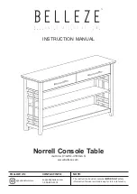 Belleze Norrell Instruction Manual preview