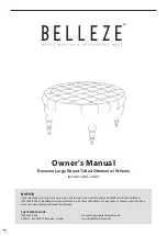 Предварительный просмотр 1 страницы Belleze Ravenna 014-HG-31907 Owner'S Manual