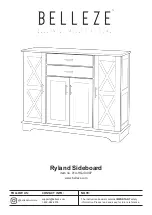 Belleze Ryland Sideboard Manual preview