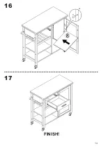 Предварительный просмотр 15 страницы Belleze Sonoma Island 014-HG-40900 Assembly, Care & Maintenance Manual