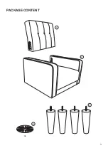 Preview for 3 page of Belleze Valencia Accent 014-HG-31942 Assembly Instructions Manual