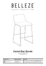 Предварительный просмотр 1 страницы Belleze Zariah 014-HG-30427 Manual