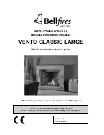 Предварительный просмотр 1 страницы Bellfires VENTO CLASSIC LARGE Instructions For Use & Manual Daily Maintenance