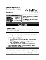 Предварительный просмотр 1 страницы Bellfires VIEW BELL TOPSHAM 3 CF Operating Manual