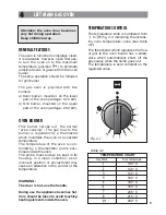 Preview for 9 page of Belling 100 GDO Instructions For Use Manual