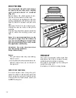 Preview for 12 page of Belling 100 GDO Instructions For Use Manual