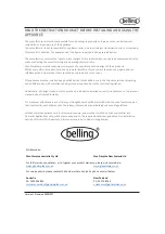 Preview for 26 page of Belling BC512FDW3ZBLK User'S Operation Manual