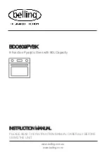 Предварительный просмотр 1 страницы Belling BDO609PYBK Instruction Manual