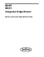 Предварительный просмотр 1 страницы Belling BE807 Installation And User Instructions Manual