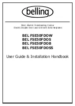 Belling BEL FSE50FDOB Users Manual & Installation Handbook preview