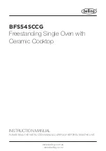 Belling BFS54SCCG Instruction Manual предпросмотр